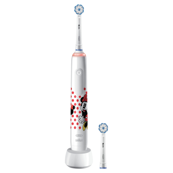 Купить Детская электрическая зубная щетка Oral-B Pro 3 Junior Sensi Minnie Mouse D505.523.2K